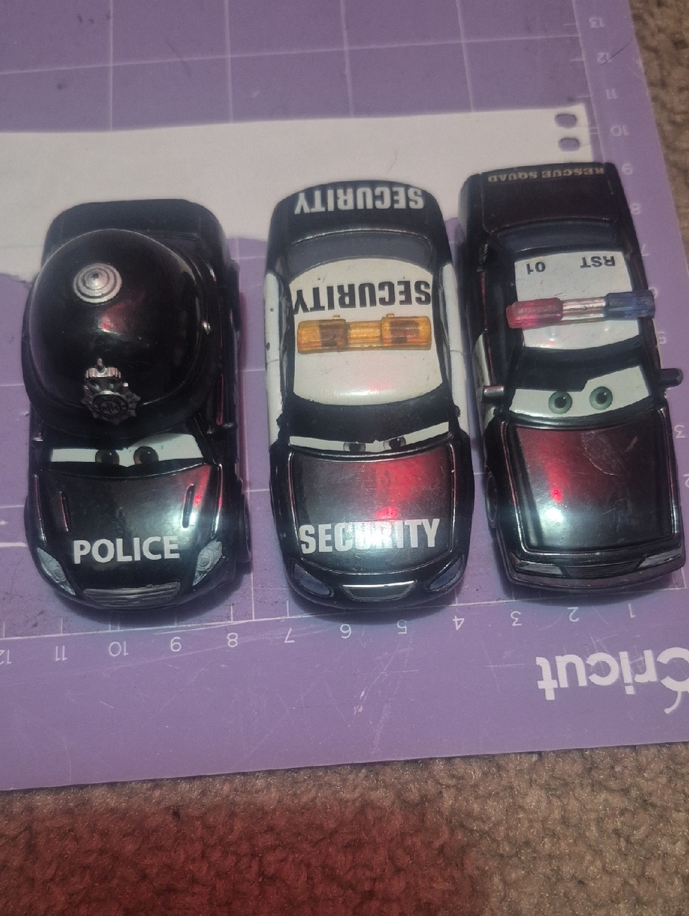 Black Kids Police & Security Toy Car Set - 3 Pack